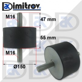 Антивибрационен тампон М16 х Ø 150 х 55 mm